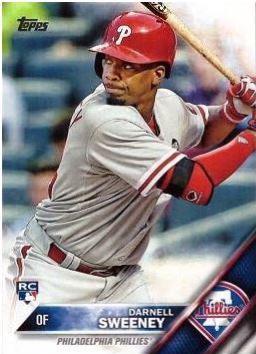 Darnell Sweeney #PP-10 Baseball Cards 2016 Topps Philadelphia Phillies