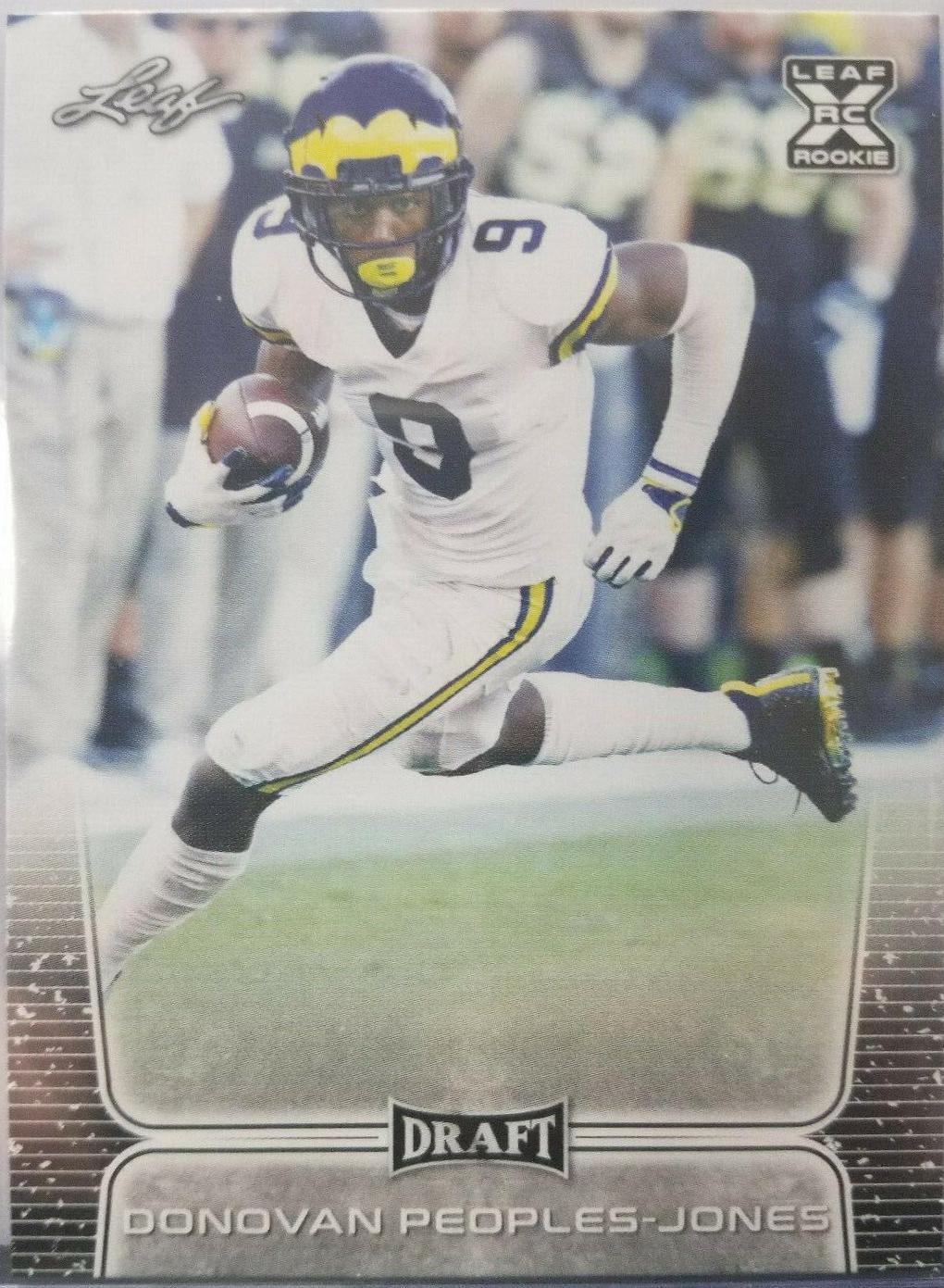 Donovan Peoples Jones #30 Football Cards 2020 Leaf Draft