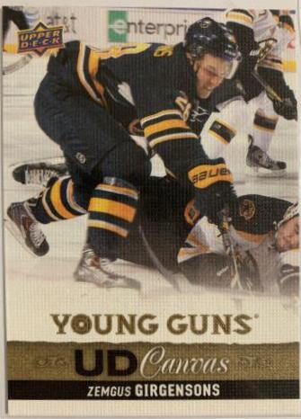 Zemgus Girgensons #C232 Hockey Cards 2013 Upper Deck Canvas