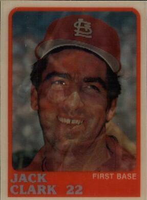 Jack Clark #18 Baseball Cards 1988 Sportflics