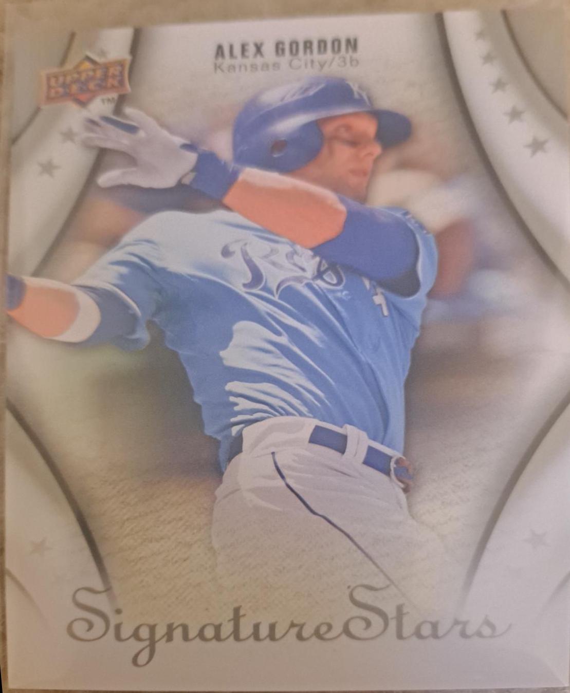 Alex Gordon Baseball Cards 2009 Upper Deck Signature Stars