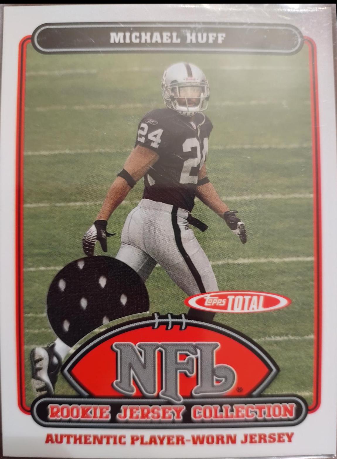Michael Huff #53TE Football Cards 2006 Topps Total Rookie Jersey