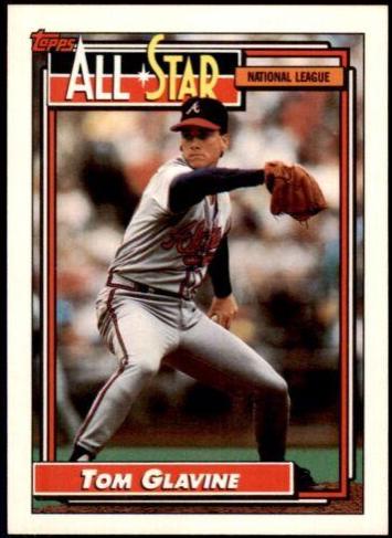 Tom Glavine #395 Baseball Cards 1992 Topps