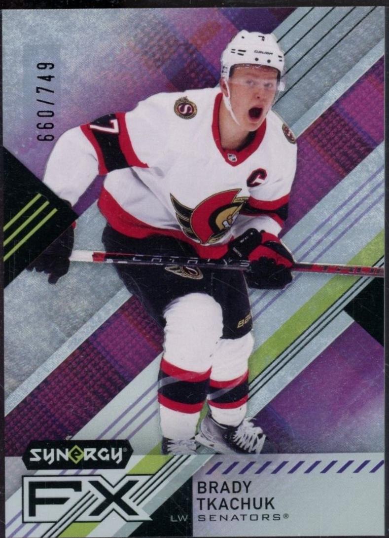 Brady Tkachuk #FX-BT Hockey Cards 2021 Upper Deck Synergy FX