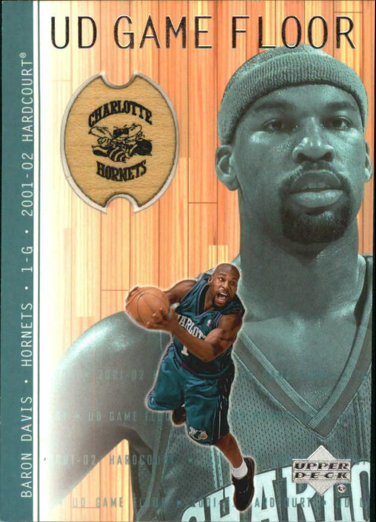 Baron Davis #BD Basketball Cards 2001 Upper Deck Hardcourt UD Game Floor