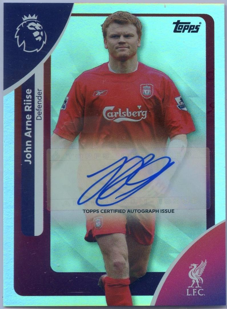John Arne Riise #AC-JAR 2025 Topps Premier League Autograph