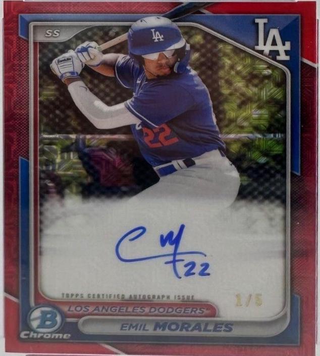 Emil Morales [Red Mojo Refractor] #BMA-EM