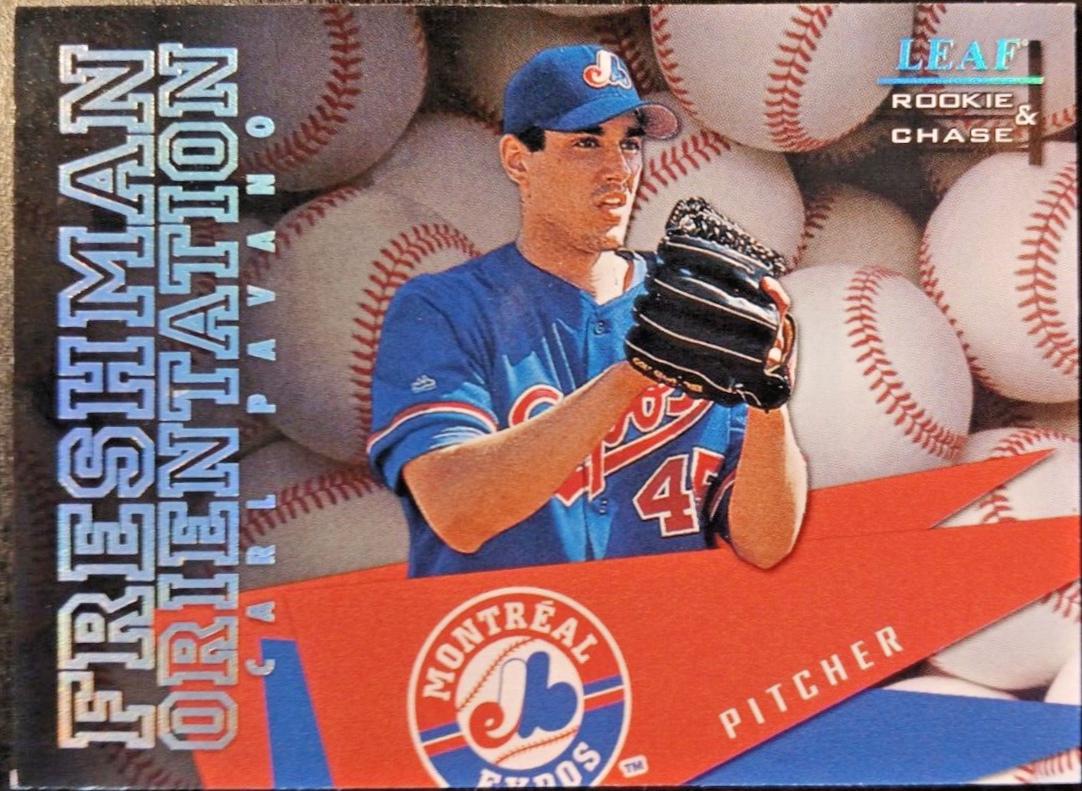 Carl Pavano #8 Baseball Cards 1998 Leaf Rookies & Stars Freshman Orientation