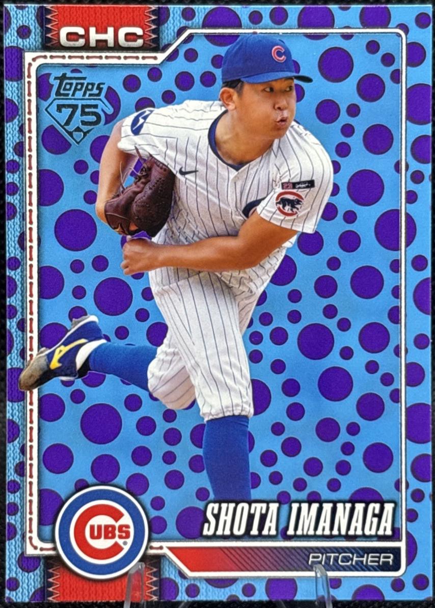 画家織田正信大型50×60cm真作(hagemaru) Shota Imanaga [Holiday Dots Purple Blue] #178 Prices | 2026 Topps