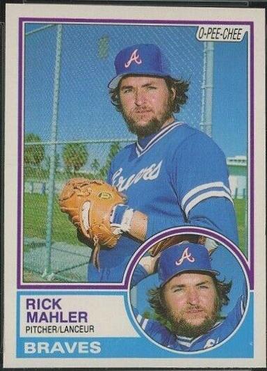 Rick Mahler #76 Baseball Cards 1983 O Pee Chee