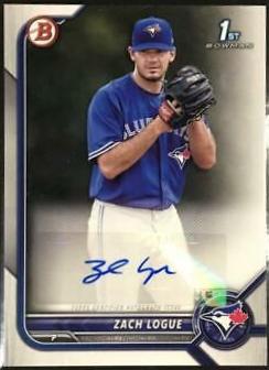 Zach Logue #PPA-ZL 2022 Bowman Baseball Prospect Autographs