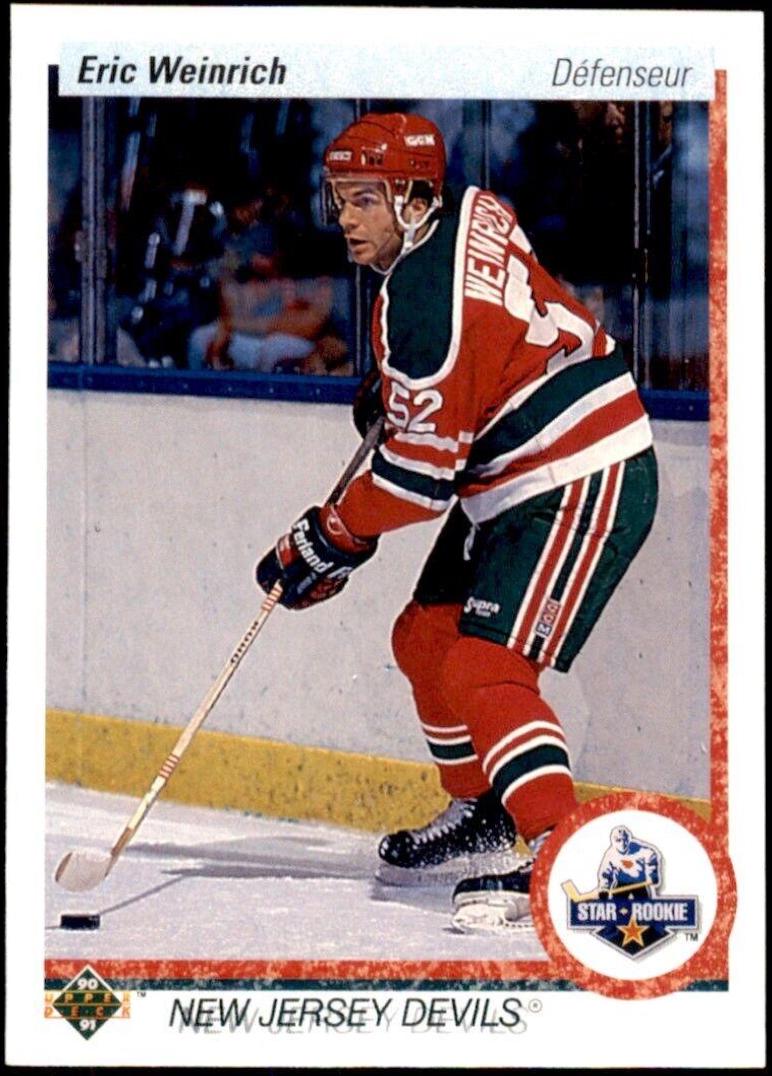 Eric Weinrich #245 Hockey Cards 1990 Upper Deck