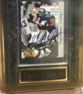 Troy Aikman Football Cards 1993 Pro Line Live Autographs