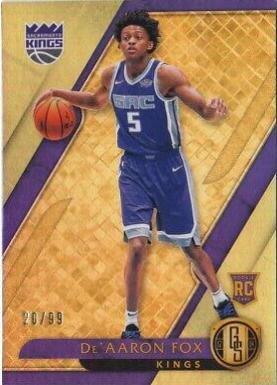 DE'Aaron Fox #155 Basketball Cards 2017 Panini Chronicles