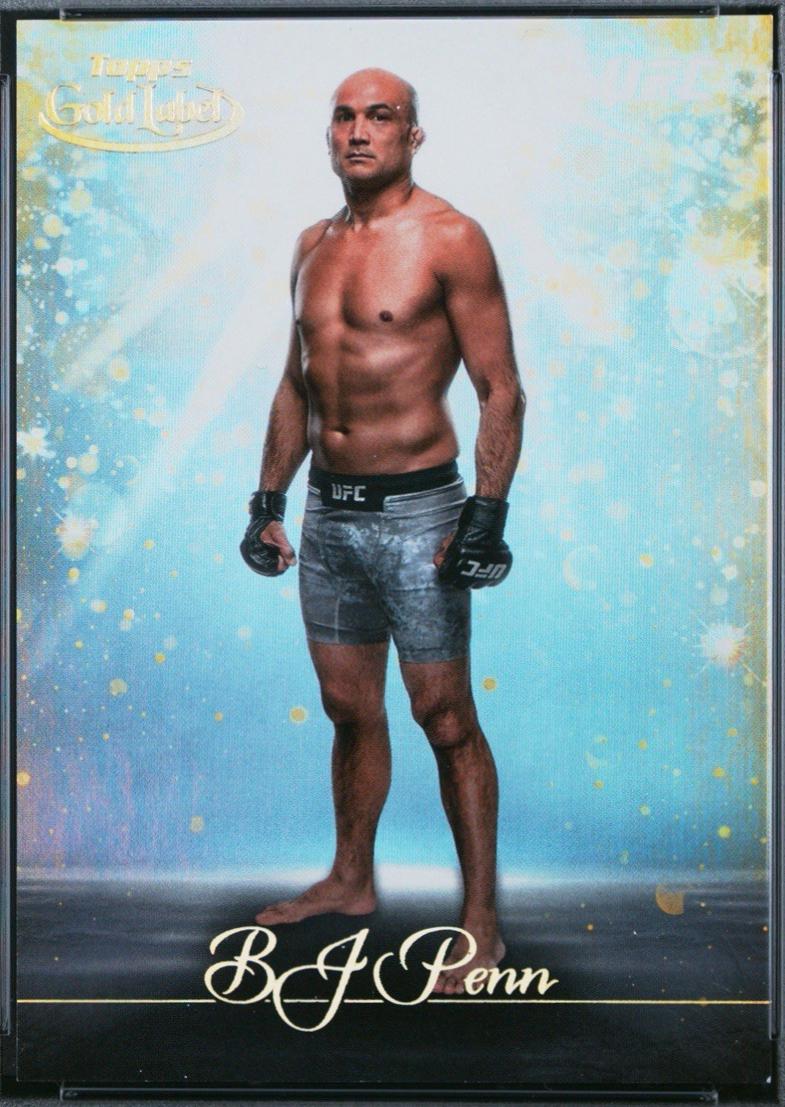 BJ Penn #RG-21 Ufc Cards 2024 Topps Gold Label UFC Reigning Gold