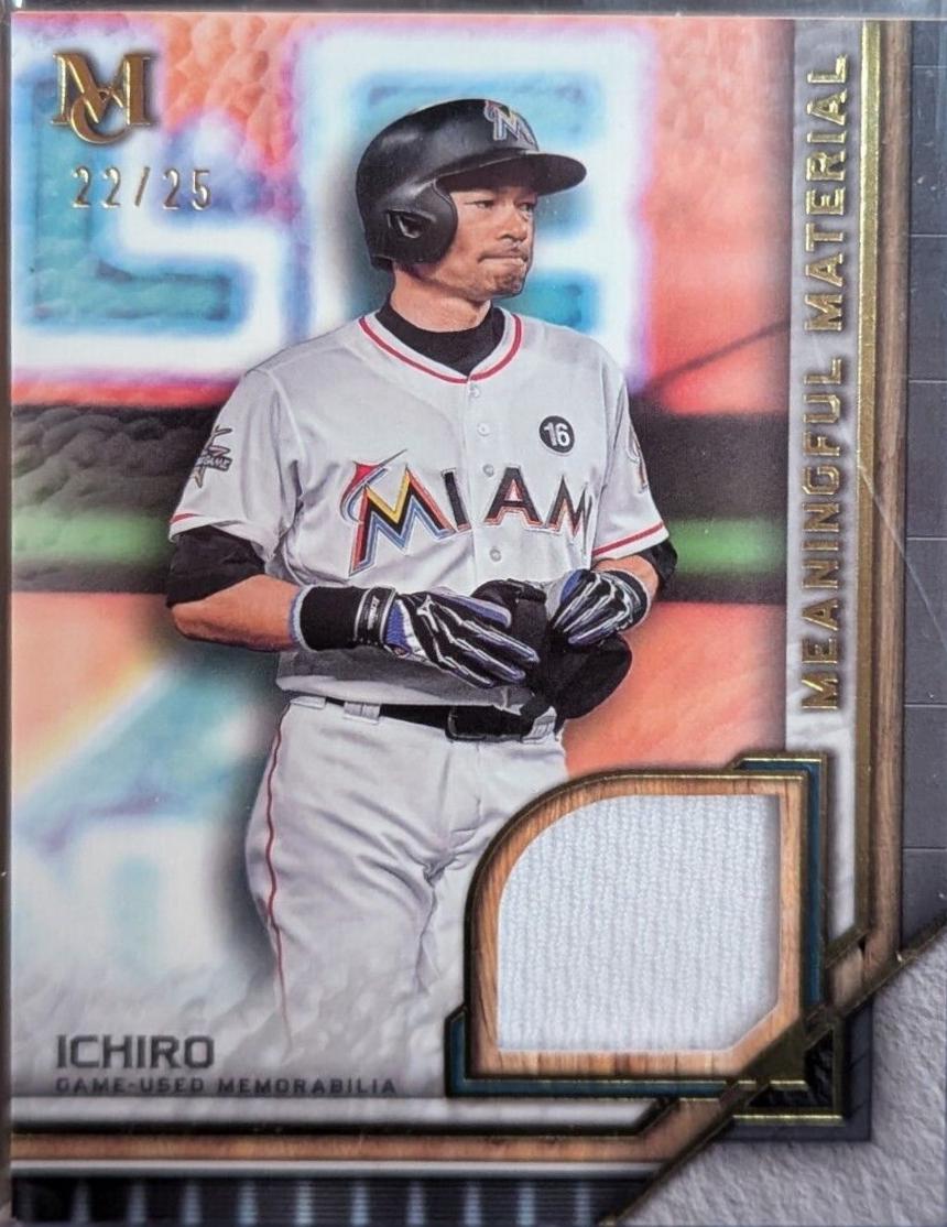 Ichiro #MMR-IC Baseball Cards 2023 Topps Museum Collection Meaningful Materials Relics