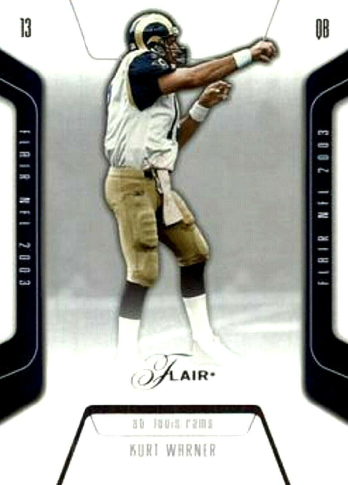 Kurt Warner #14 Football Cards 2003 Flair