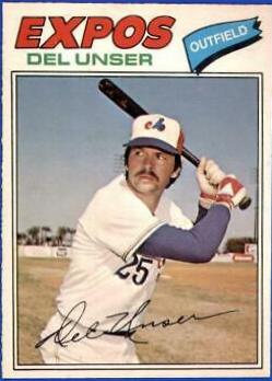 Del Unser #27 Baseball Cards 1977 O Pee Chee