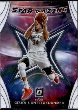 Giannis Antetokounmpo #5 Basketball Cards 2020 Panini Donruss Optic Star Gazing