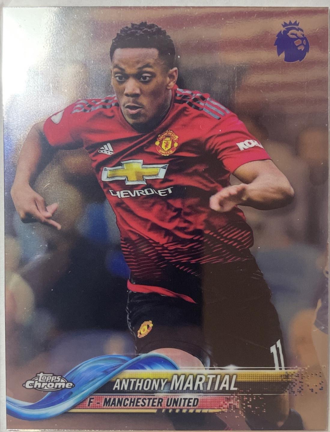 Anthony Martial #96 2018 Topps Chrome Premier League