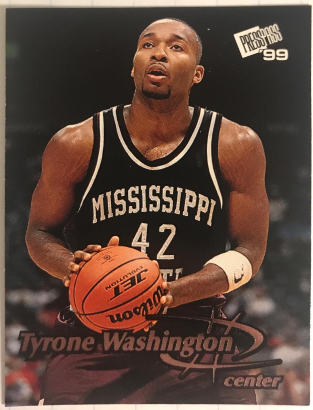 Tyrone Washington #33 Basketball Cards 1999 Press Pass
