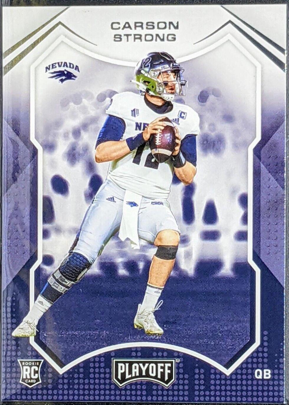 Carson Strong #4 Football Cards 2022 Panini Chronicles Draft Picks Playoff