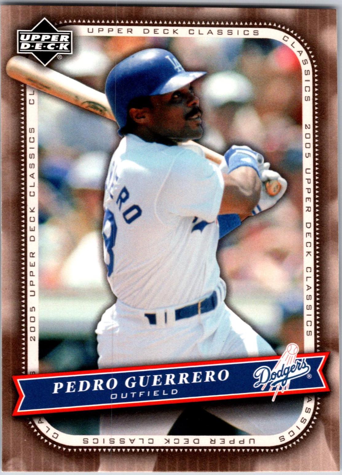 Pedro Guerrero #74 Baseball Cards 2005 Upper Deck Classics