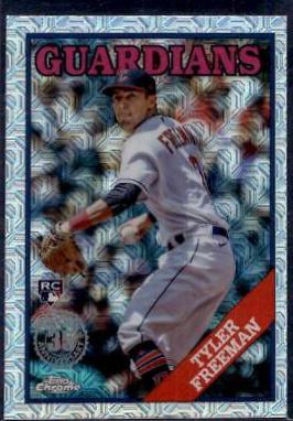Tyler Freeman #T88C-7 Baseball Cards 2023 Topps Silver Pack 1988 Chrome