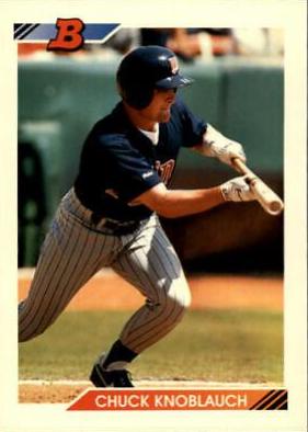 Chuck Knoblauch #24 Baseball Cards 1992 Bowman