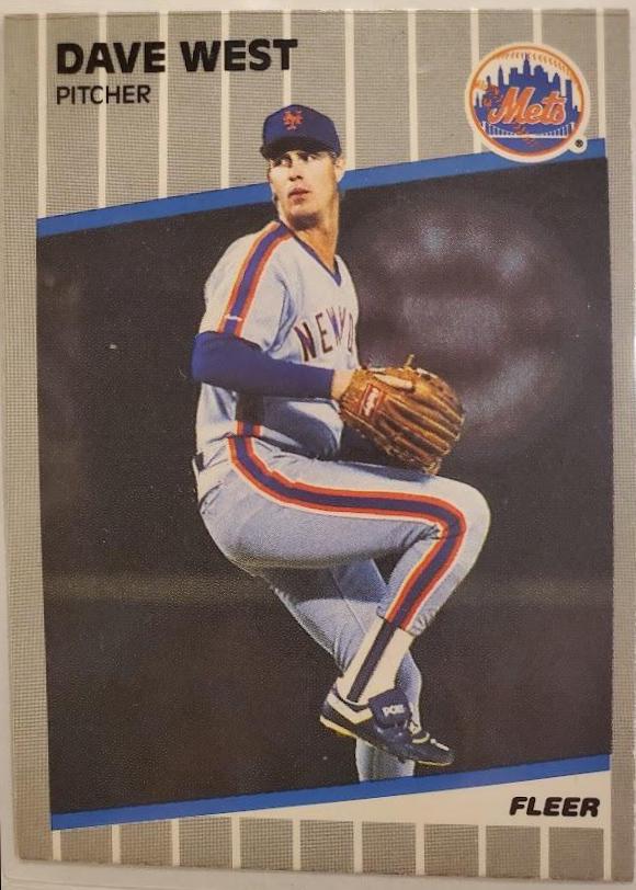 Dave West #51 Baseball Cards 1989 Fleer