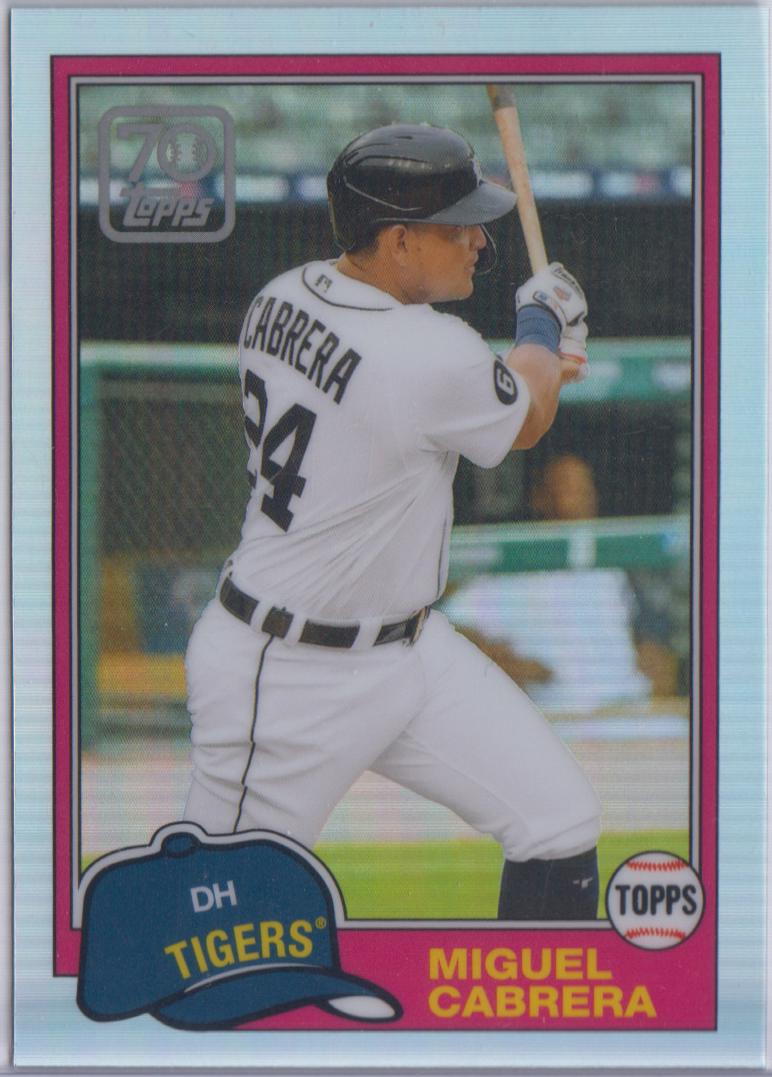 Miguel Cabrera #70YTC-31 Baseball Cards 2021 Topps Chrome 70 Years of Baseball