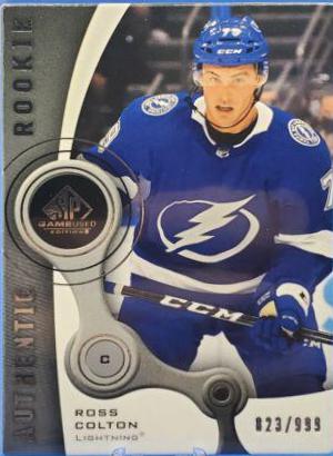 Ross Colton #R-38 Hockey Cards 2021 SP Game Used 2005-06 Retro Rookies