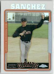 Jonathan Sanchez [Refractor] #UH177 Baseball Cards 2005 Topps Chrome Updates & Highlights Prices