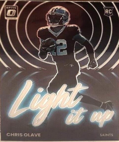 Chris Olave #LU-13 Football Cards 2022 Panini Donruss Optic Light it Up