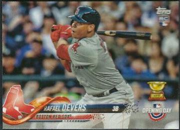 Rafael Devers #2 Baseball Cards 2018 Topps Opening Day