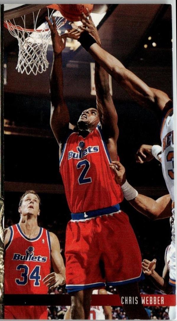 Chris Webber #S18 Basketball Cards 1994 Upper Deck Kemp Slam Dunk Stars