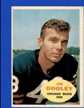 Jim Dooley #15 Football Cards 1960 Topps