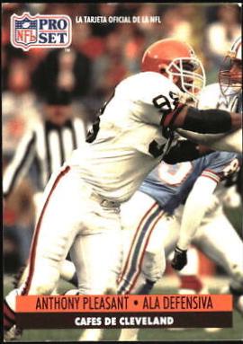 Anthony Pleasant #45 Football Cards 1991 Pro Set Spanish