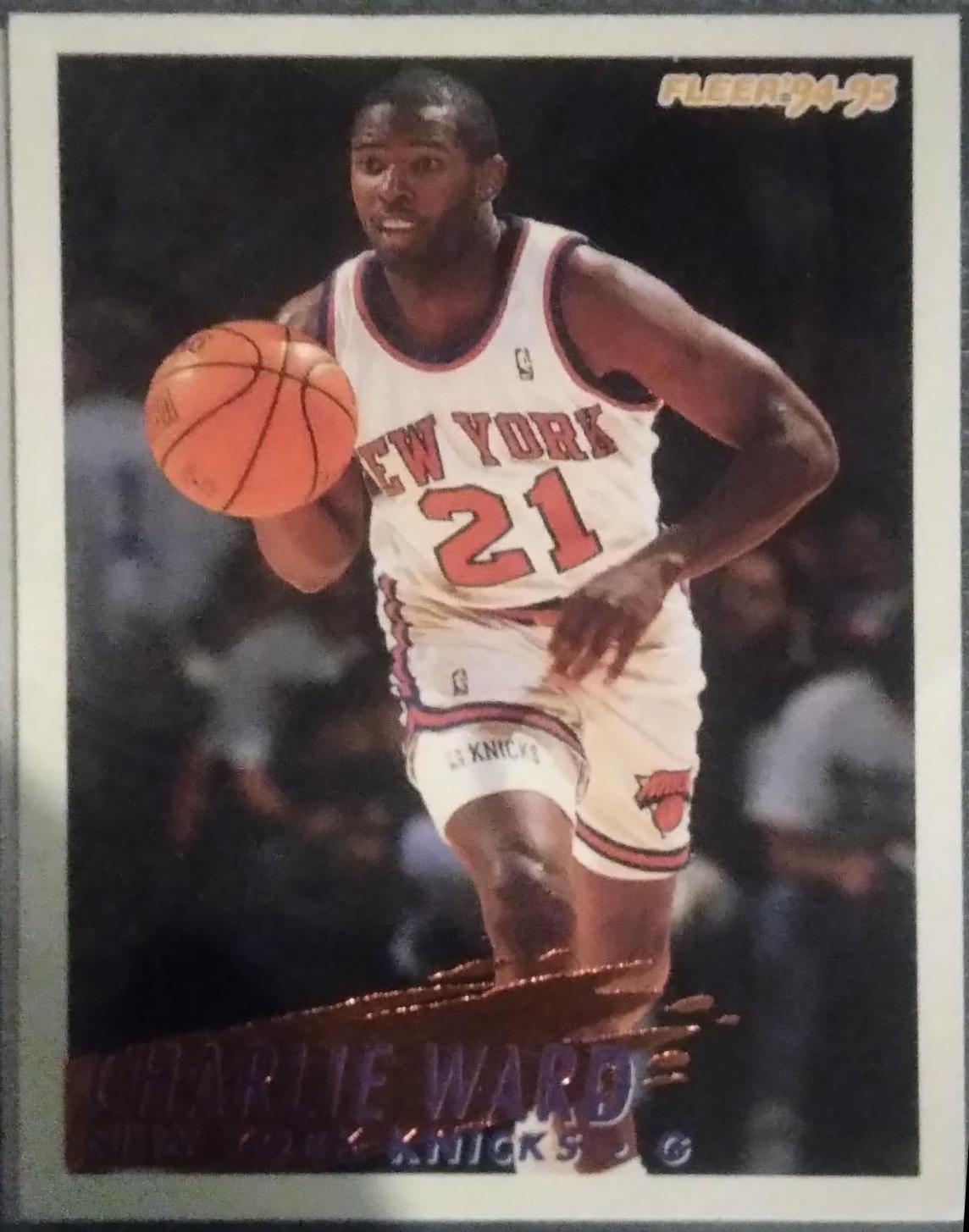 Charlie Ward #333 Basketball Cards 1994 Fleer