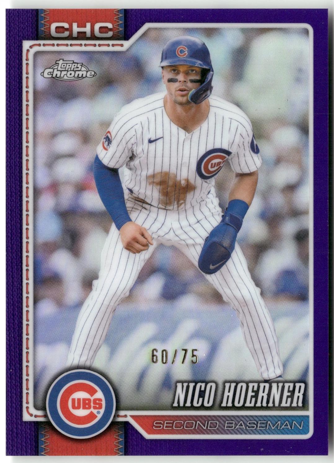 Nico Hoerner [Purple Refractor] (2026 Topps Chrome)