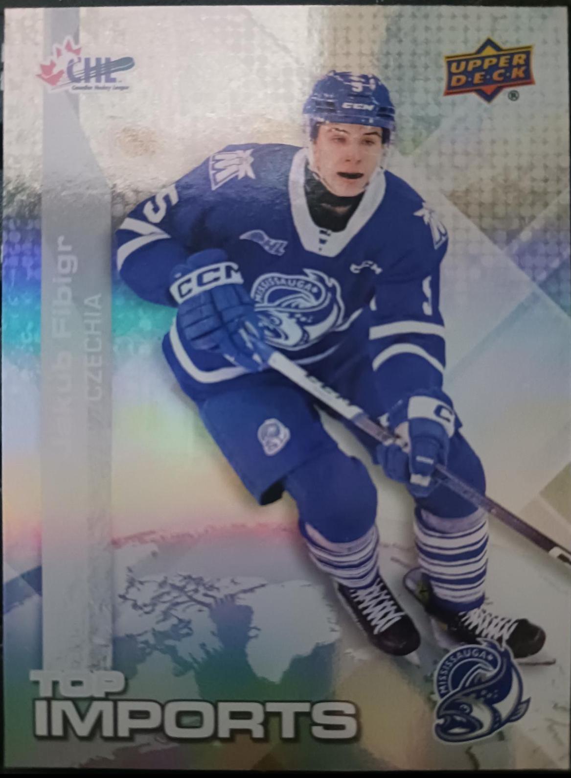 Jakub Fibigr #TI-3 Hockey Cards 2023 Upper Deck CHL Top Imports