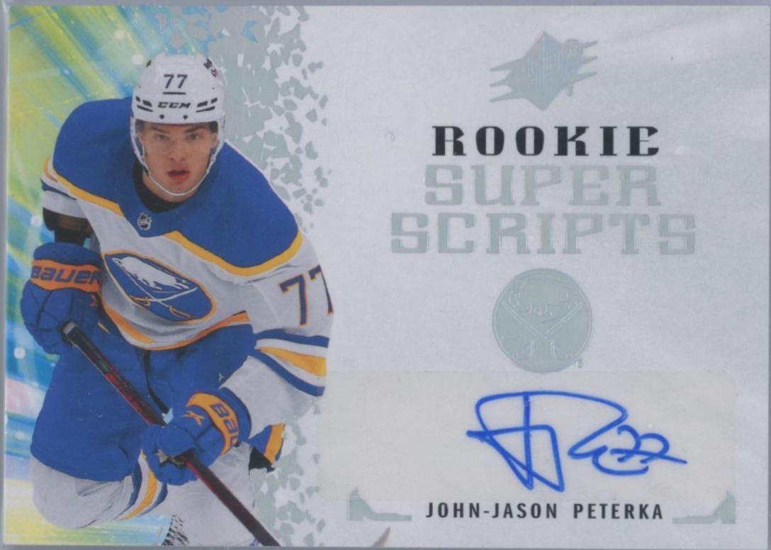 John-Jason Peterka #RSS-PE 2021-22 SPx Hockey Rookie Superscripts