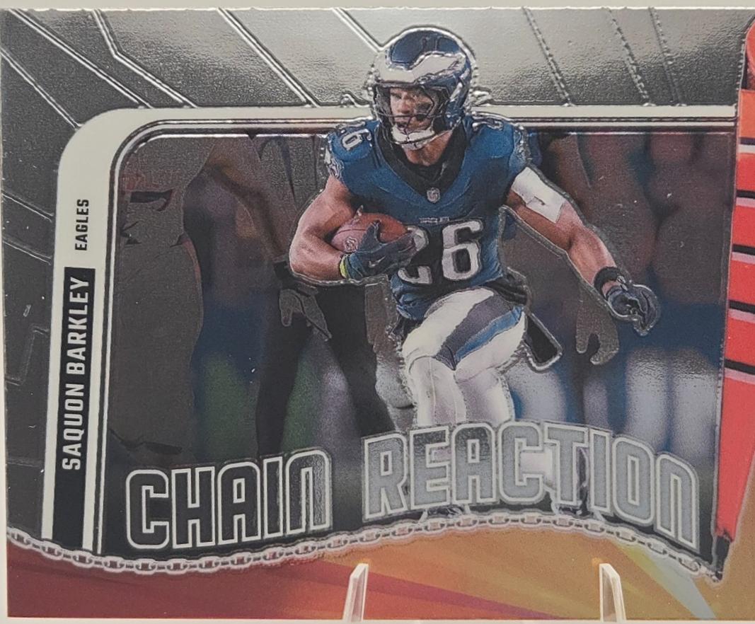 Saquon Barkley #4 Football Cards 2024 Panini Donruss Optic Chain Reaction