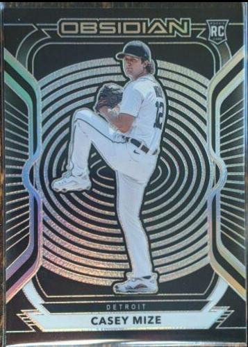 Casey Mize #59 Baseball Cards 2021 Panini Chronicles Obsidian