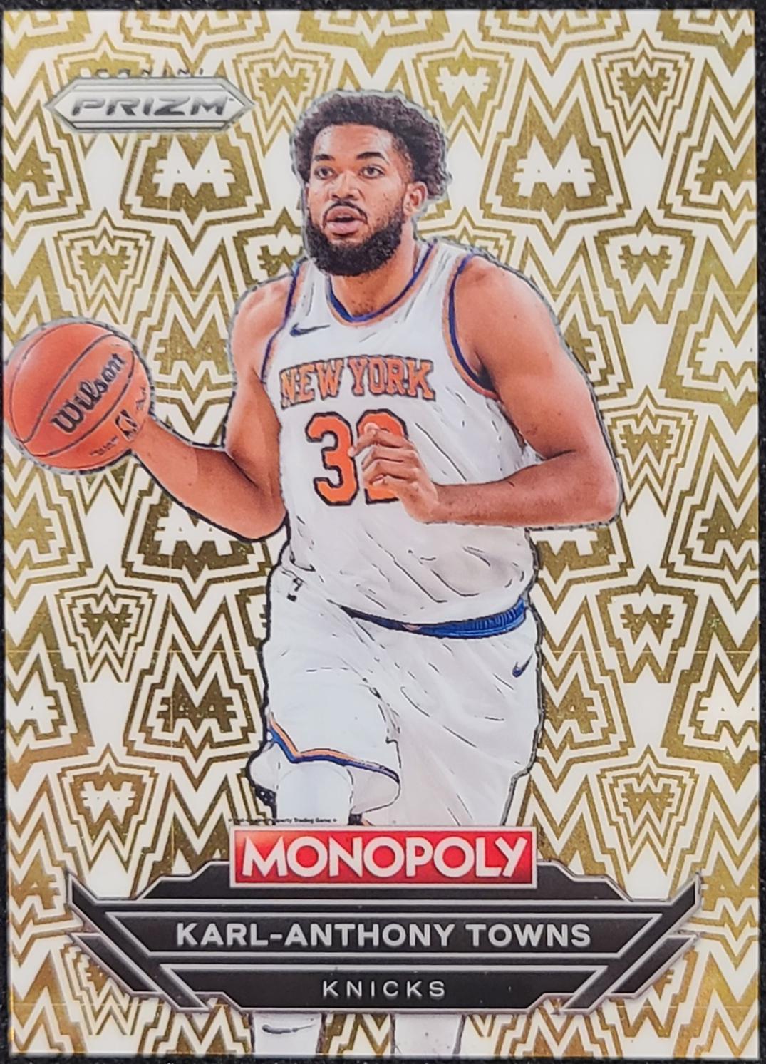Karl-Anthony Towns #W3 Basketball Cards 2024 Panini Prizm Monopoly Millionaire White