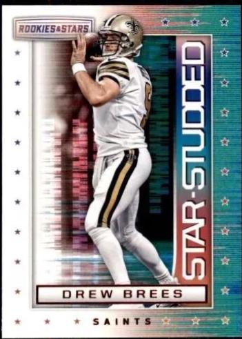 Drew Brees #SS-10 Football Cards 2018 Panini Rookies & Stars Star-Studded