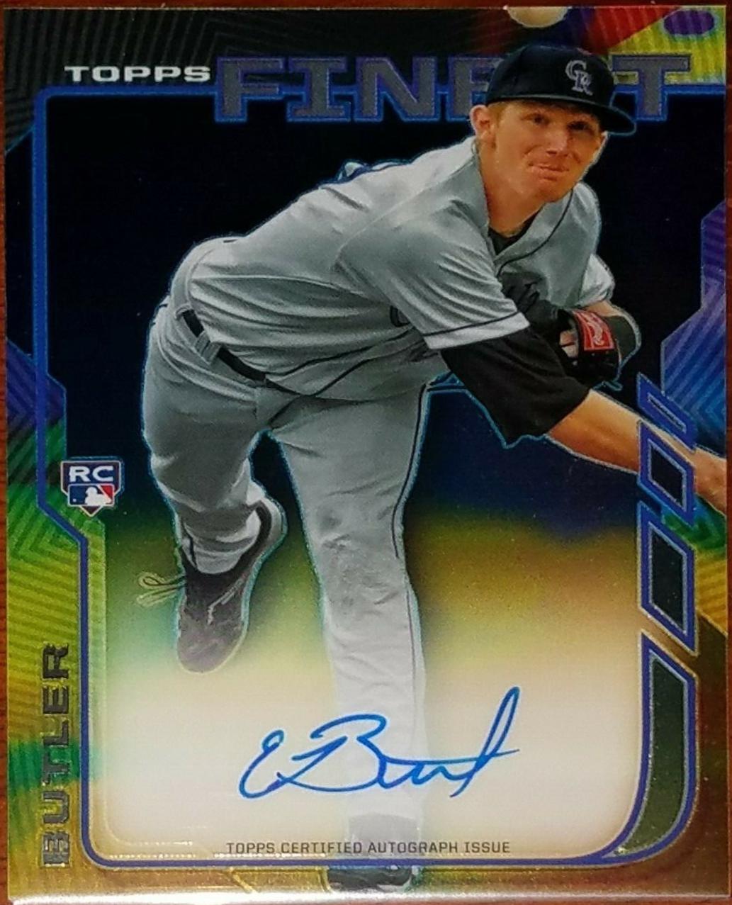 Eddie Butler #RA-EB Baseball Cards 2014 Finest Rookie Autograph