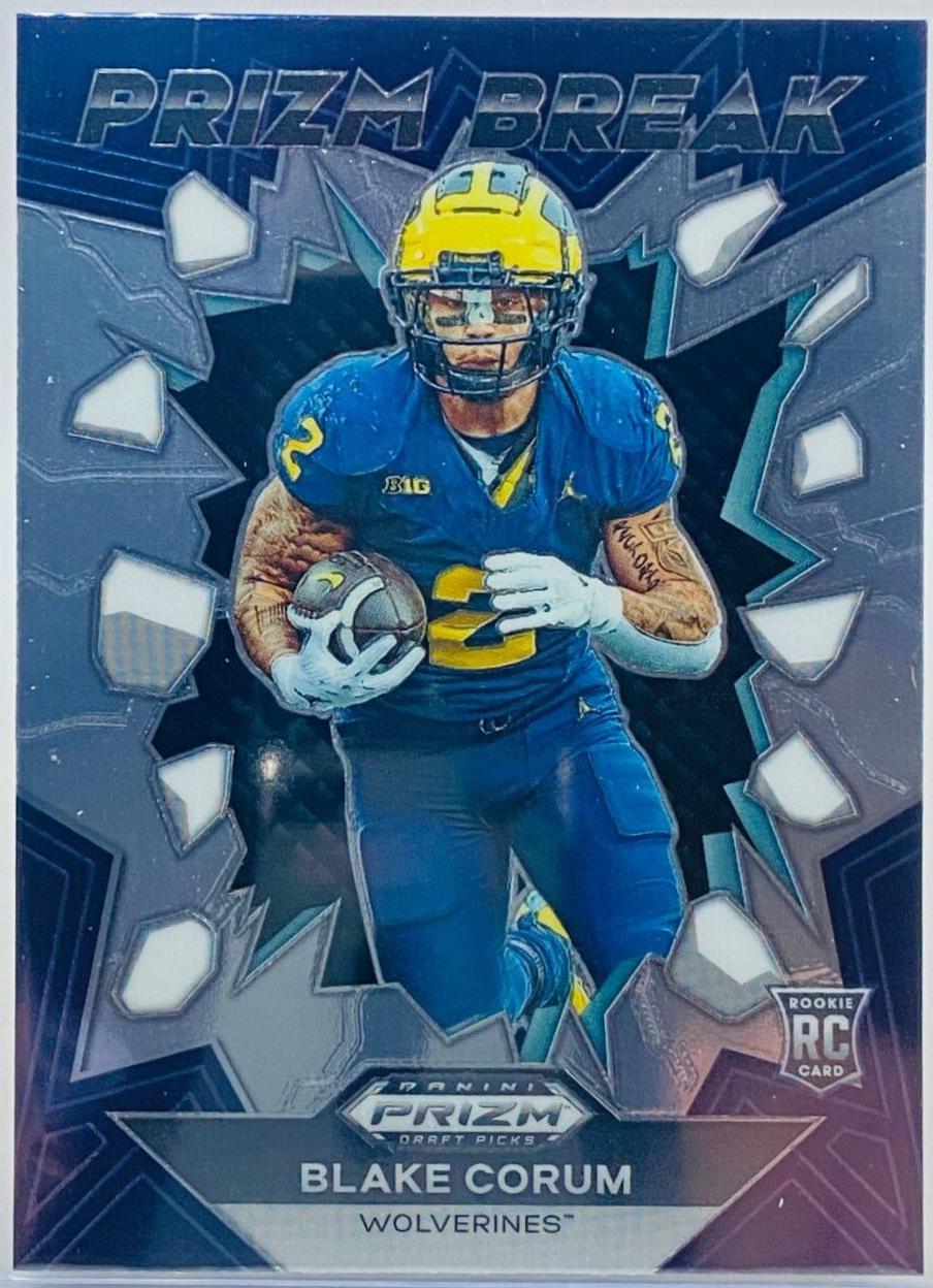 Blake Corum #PB-BCM Football Cards 2024 Panini Prizm Draft Picks Prizm Break