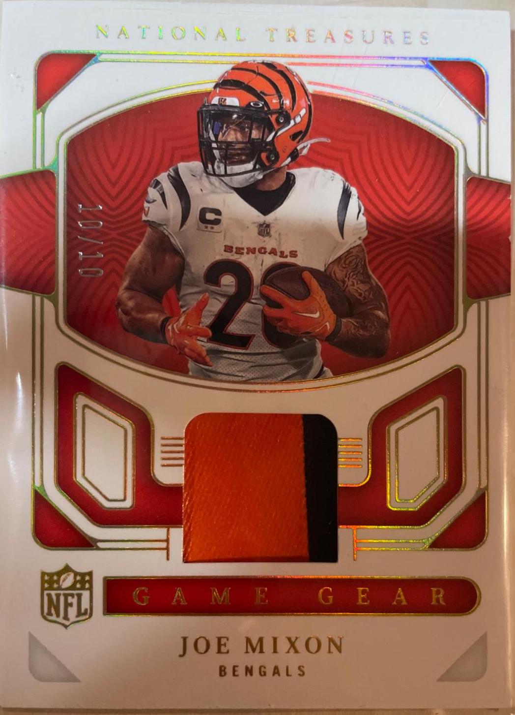 Joe Mixon #GGE-JMI Football Cards 2022 Panini National Treasures NFL Game Gear