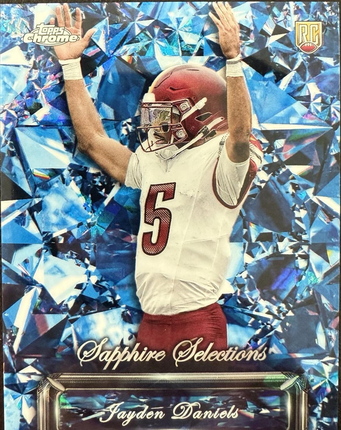 Jayden Daniels #SS-2 Football Cards 2024 Topps Chrome Sapphire Selections